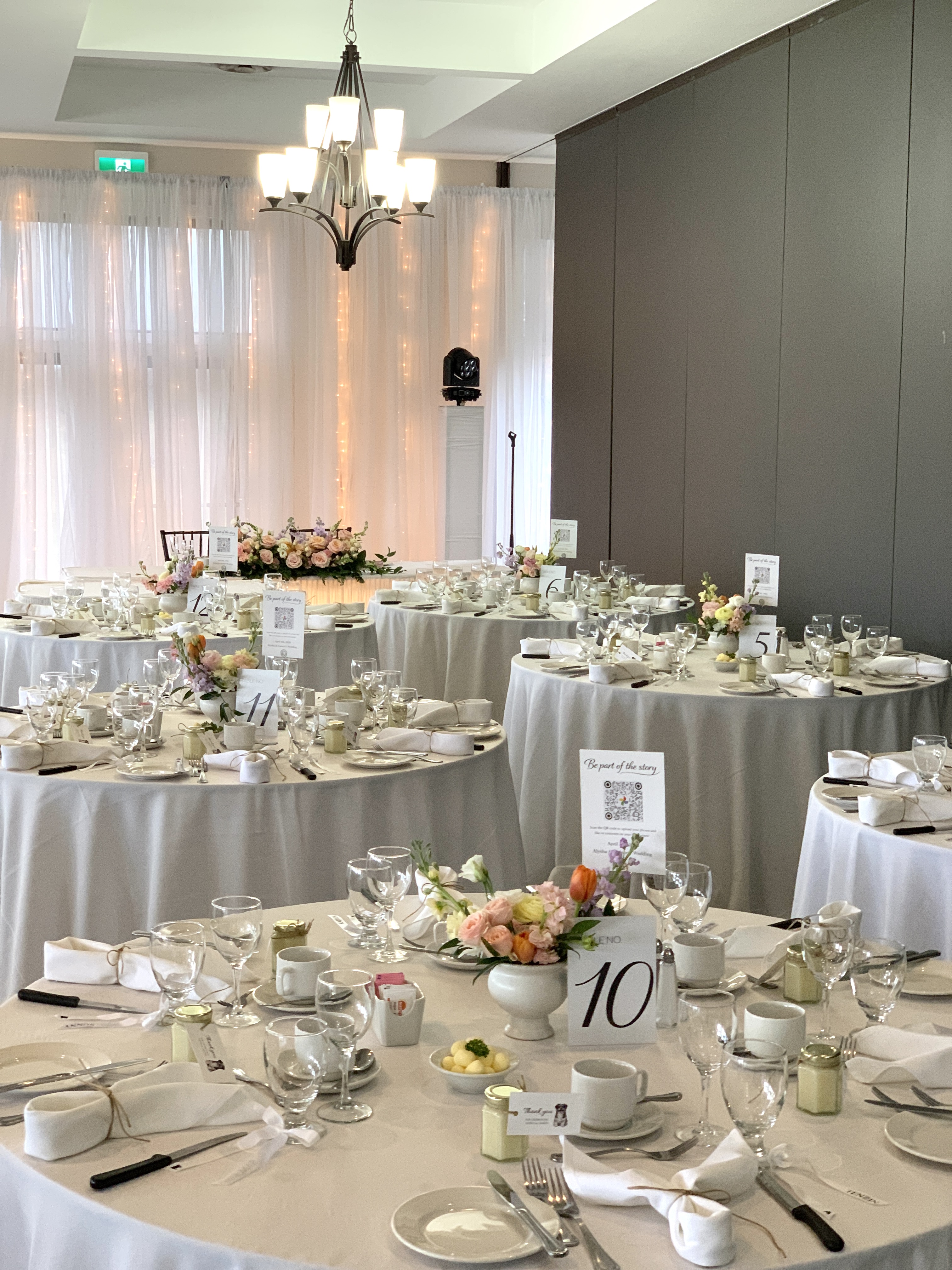 Tangle Creek wedding reception room